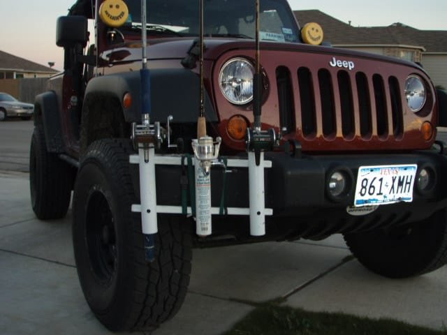 Jeep Fishing Rod Holder